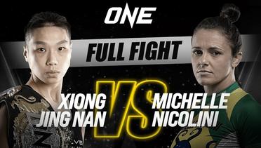 Xiong Jing Nan vs. Michelle Nicolini | ONE Championship Full Fight