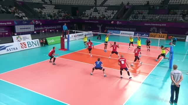 tual138 Full Highlight Bola Voli Putra Kazakshtan Vs Myanmar 1 - 3 | Asian Games 2018