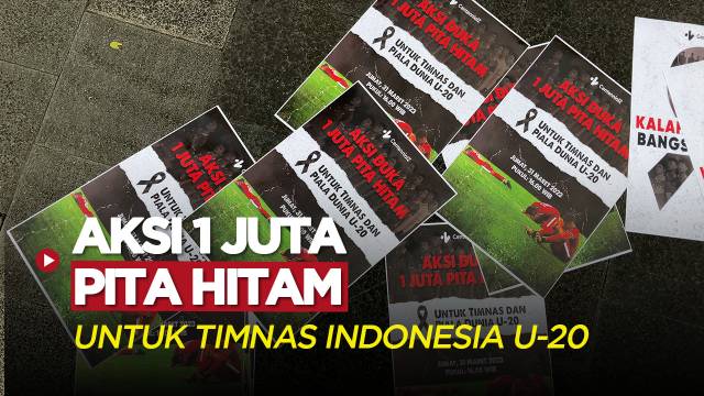 Aksi 1 Juta Pita Hitam, Bentuk Simpati untuk Timnas Indonesia U-20 yang Gagal Tampil di Piala Dunia U-20 2023