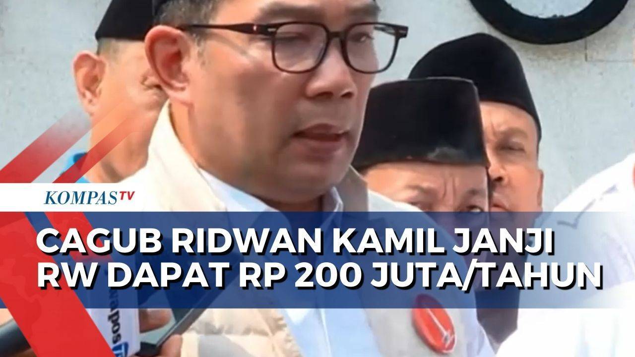 Janji Kampanye RK: RW Dapat Rp 200 Juta/Tahun - Kompas TV