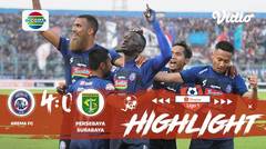 Full Highlight - Arema 4 vs 0 Persebaya Surabaya | Shopee Liga 1 2019/2020