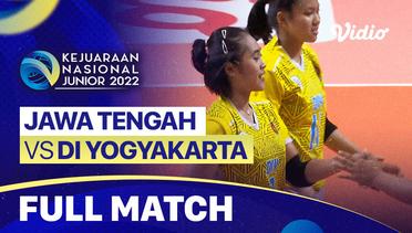 Full Match | Tempat Ketiga - Putri: Jawa Tengah vs DI Yogyakarta | Kejurnas Junior 2022