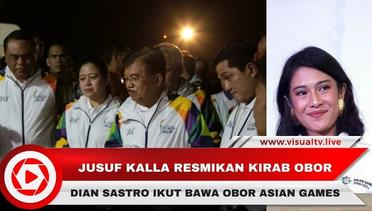 Wapres Jusuf Kalla Resmikan Kirab Obor Asian Games, Dian Satro Wardoyo Ikut Dalam Kirab
