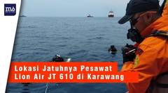 Penampakan Lokasi Jatuhnya Pesawat Lion Air JT 610 di Karawang