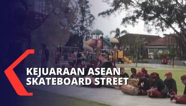 Penyambutan Peserta Kejuaraan Asean Skateboard Street di Kawasan Alun-alun Bangli