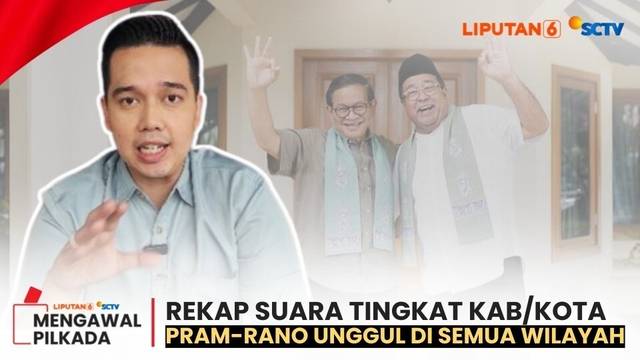 Rekap KPU Tingkat Kota Usai, Pramono-Rano Unggul di Semua Wilayah | Liputan 6