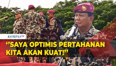 Prabowo Jadi Warga Kehormatan Korps Marinir TNI AL