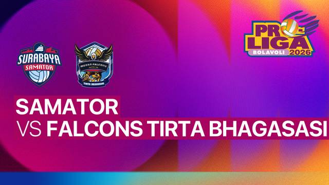 Putra: Surabaya Samator vs Medan Falcons Tirta Bhagasasi - Full Match | Proliga 2026