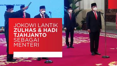 Jokowi Lantik Zulkifli Hasan dan Hadi Tjahjanto Sebagai Menteri