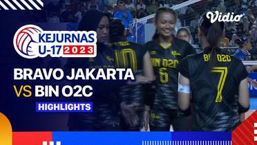 Final Putri: Bravo Jakarta vs BIN 02C - Highlights | Kejurnas Bola Voli Antarklub U-17 2023