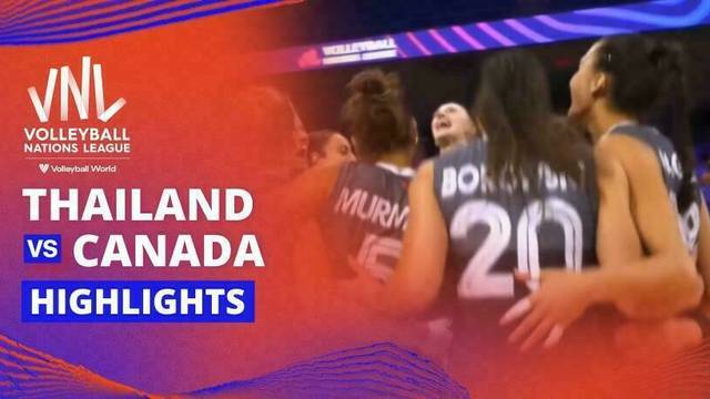 Women: Thailand vs Canada - Highlights | Volleyball Nations League 2025