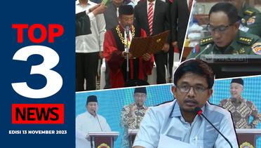 [TOP 3 NEWS] KPU Tetapkan 3 Paslon, Pelantikan Suhartoyo, Fit & Proper Test Calon Panglima TNI