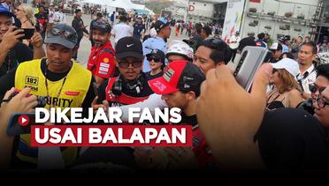 Tak Hanya Pembalap MotoGP, Rara si Pawang Hujan Juga Diserbu Fans Usai Balapan di Sirkuit Mandalika
