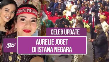 Aurelie Moeremans Ikut Berjoget Bersama pada Perayaan Hari Kemerdekaan di Istana Negara