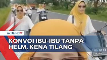 Viral, Sekelompok Ibu-ibu di Sumenep Konvoi Tak Pakai Helm, Berujung Ditilang Polisi!