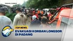 Evakuasi Korban Longsor di Padang
