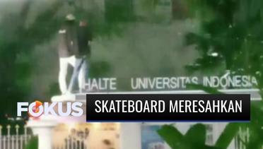 Meresahkan! Oknum Pemain Skateboard di Ibu Kota Kerap Beraksi di JPO dan Halte Bus | Fokus