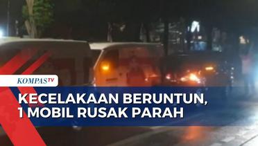 3 Mobil Terlibat Kecelakaan Beruntun di Lampu Merah Ragunan, 1 Mobil Alami Rusak Parah!