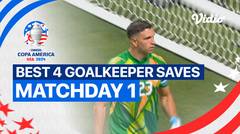 4 Penyelamatan Kiper Terbaik Matchday 1 | CONMEBOL Copa America USA 2024