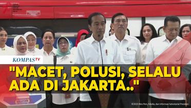 [FULL] Sambutan Jokowi Saat Resmikan LRT Jabodebek, Singgung Macet dan Polusi Jakarta