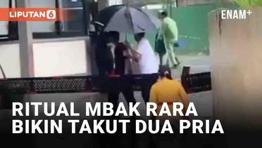 Viral Ritual Pawang Hujan Mbak Rara Bikin Takut Dua Pria di Bali