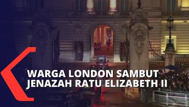Warga London Sambut Kedatangan Mobil Jenazah Ratu Elizabeth II di Istana Buckingham