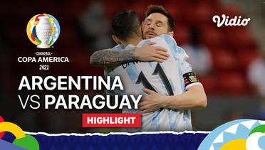 Highlight | Argentina  1 vs 0  Paraguay | Copa America 2021