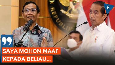 Resmi Mundur, Mahfud Sampaikan Permintaan Maaf ke Jokowi