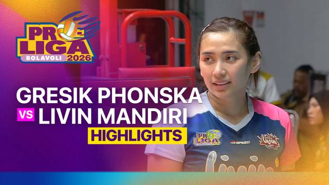 Putri: Gresik Phonska Plus Pupuk Indonesia vs Jakarta Livin Mandiri - Highlight | Proliga 2026