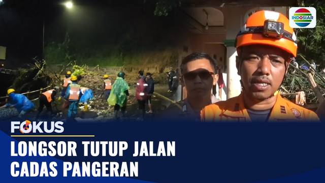 Longsor Tutup Jalan Cadas Pangeran | Fokus