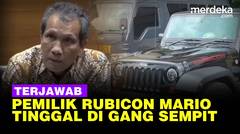 Sempat Pakai Pelat Palsu, Rubicon Mario Ternyata Dimiliki Orang Tinggal di Gang