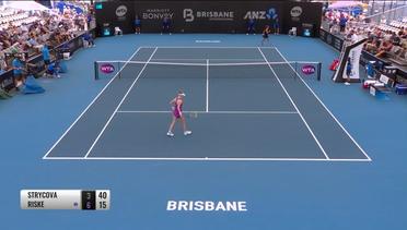 Match Highlight | Alison Riske 0 vs 2  Barbora Strycova | WTA Brisbane International 2020