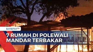 7 Rumah di Polewali Mandar Hangus Dilahap Si Jago Merah, 11 Unit Mobil Pemadam Kebakaran Diterjunkan