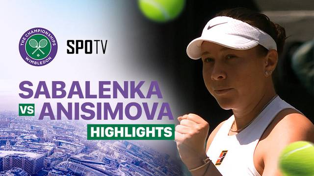 Aryna Sabalenka vs Amanda Anisimova - Highlights | Wimbledon 2025