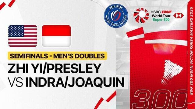 Chen Zhi Yi/Presley Smith (USA) vs Raymond Indra/Nikolaus Joaquin (INA) - Full Match | IKSAN VICTOR Korea Masters 2025