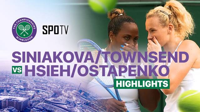 Katerina Siniakova/Taylor Townsend vs Su-Wei Hsieh/Jelena Ostapenko - Highlights | Wimbledon 2025