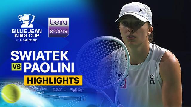 Iga Swiatek (Poland) vs Jasmine Paolini (Italy) - Highlights | Billie Jean King Cup 2024