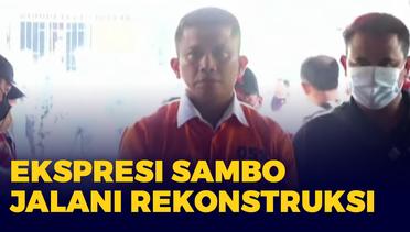 Ekspresi Ferdy Sambo Jalani Rekonstruksi Kasus Pembunuhan Brigadir J