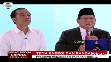 Jokowi & Prabowo Jawab Pertanyaan Mengenai Energi & Pangan - Debat Kedua Capres 2019