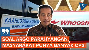 Respons Jokowi soal Nasib Argo Parahyangan Usai Whoosh Beroperasi