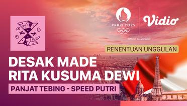 Desak Made Rita Kusuma Dewi - Penentuan Unggulan Speed Putri - Panjat Tebing - Full Match | Olympic Games Paris 2024