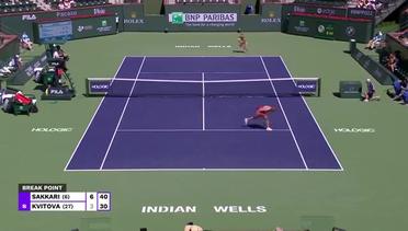 Match Highlights | Maria Sakkari vs Petra Kvitova | WTA BNP Paribas Open 2022