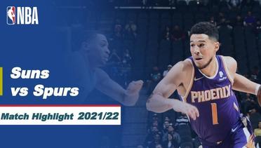 Match Highlight | Phoenix Suns vs San Antonio Spurs | NBA Regular Season 2021/22