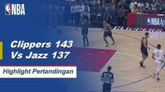 NBA I Cuplikan Pertandingan : Clippers 143 cv Jazz 137