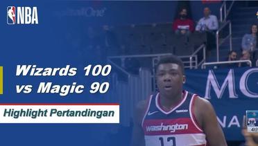 NBA I Cuplikan Pertandingan : Wizards 100 vs Magic 90