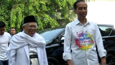 Jalani Tes Kesehatan, Jokowi-Ma'aruf didampingi Anak-Anak