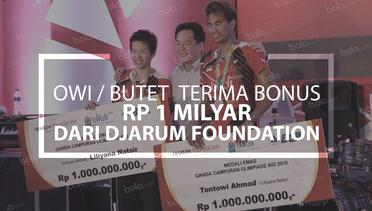 Tontowi / Liliyana Terima Bonus Rp 1 Milyar dari Djarum Foundation