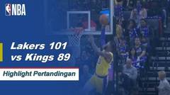 NBA | Cuplikan Hasil Pertandingan : Lakers 101 vs Kings 86