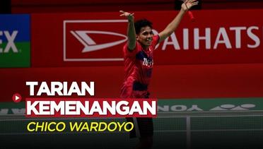 Tarian Kemenangan Chico Wardoyo Saat Melaju ke Final Indonesia Masters 2023