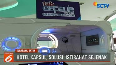 Melihat Fasilitas Hotel Kapsul di Pelabuhan Tanjung Perak Surabaya - Liputan6 Malam